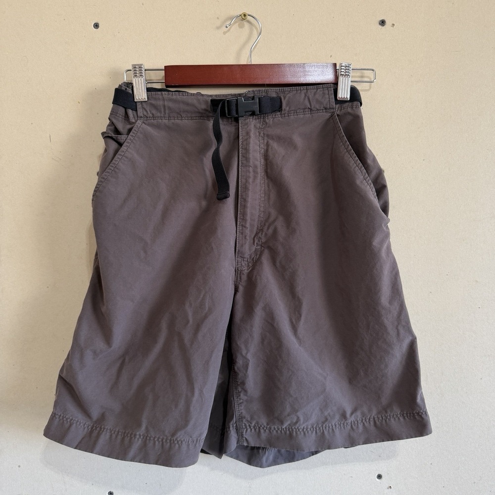 Vintage 90s Woolrich Belted Hiking Shorts Slate Gray Men XS Fits Women Small